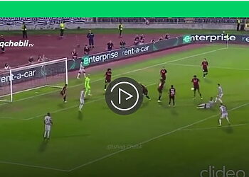 Quel sauvetage de Youcef Atal sur sa ligne qui empêche aux Serbes s’ouvrir le score ! video 20