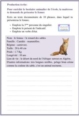 evaluation de français 5ème année primaire 3