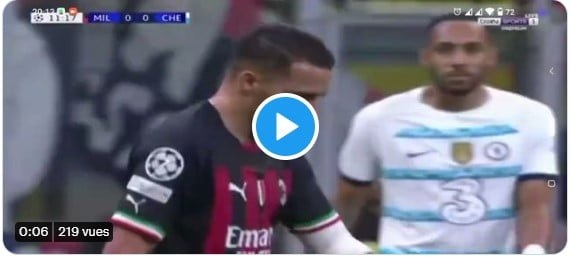 Quel intervention de Bennacer sur Sterling ! vidéo 1