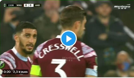 But Benrahma vs anderlecht | هدف سعيد بن رحمة اليوم ضد اندرلخت 1