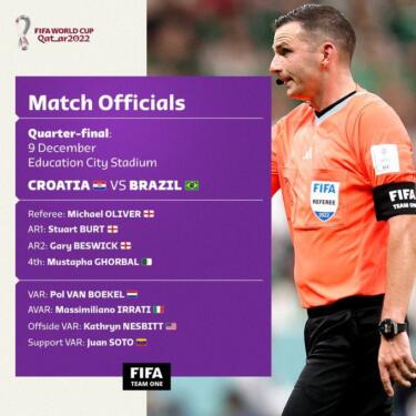 Croatie-Brésil: l’Algérien Ghorbal désigné 4e arbitre