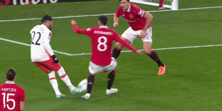 but de Benrahma vs Manchester United ce 01/03/2023 1