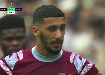 but de Said Benrahma face à Arsenal 16