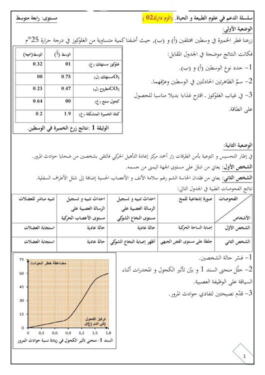 سلسلة تمارين + الحل في علوم الطبيعة والحياة (الزم دارك 02) للسنة الرابعة متوسط 1