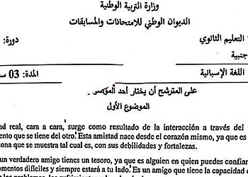 موضوع اللغة الاسبانية بكالوريا 2023 شعبة لغات أجنبية 4