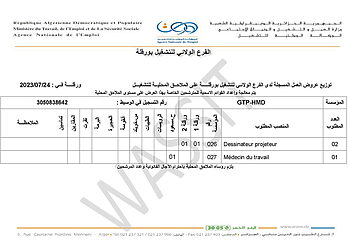 اعلان توظيف بالمؤسسة الوطنية للأشغال البترولية GTP 12
