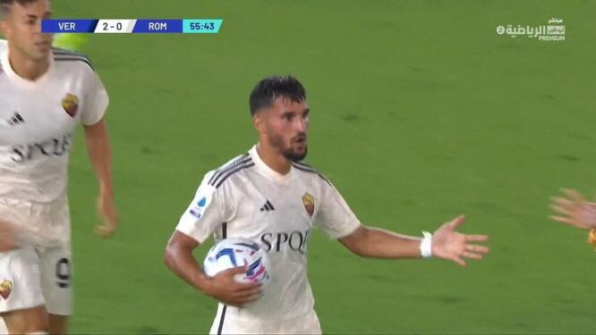 video:Houssem Aouar buteur pour l’AS Roma face à l’Hellas Vérone !