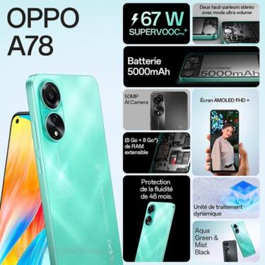 OPPO annonce le lancement de son smartphone A78 en Afrique du Nord et au Moyen-Orient avec des performances révolutionnaires et un design élégant ! 3