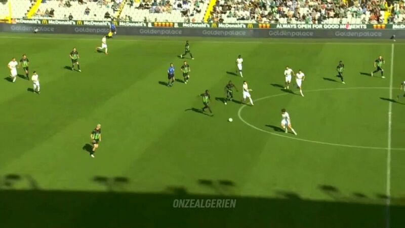 Amoura vs Cercle Bruges (première titularisation, doublé) video