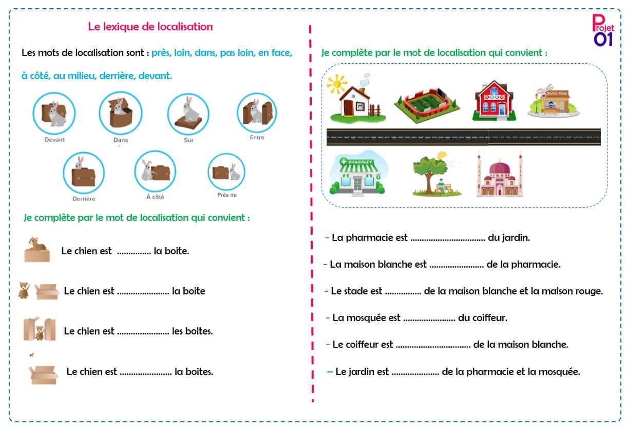 Activités des leçons de points de langue .projet1 séquence 1. 4AP 2