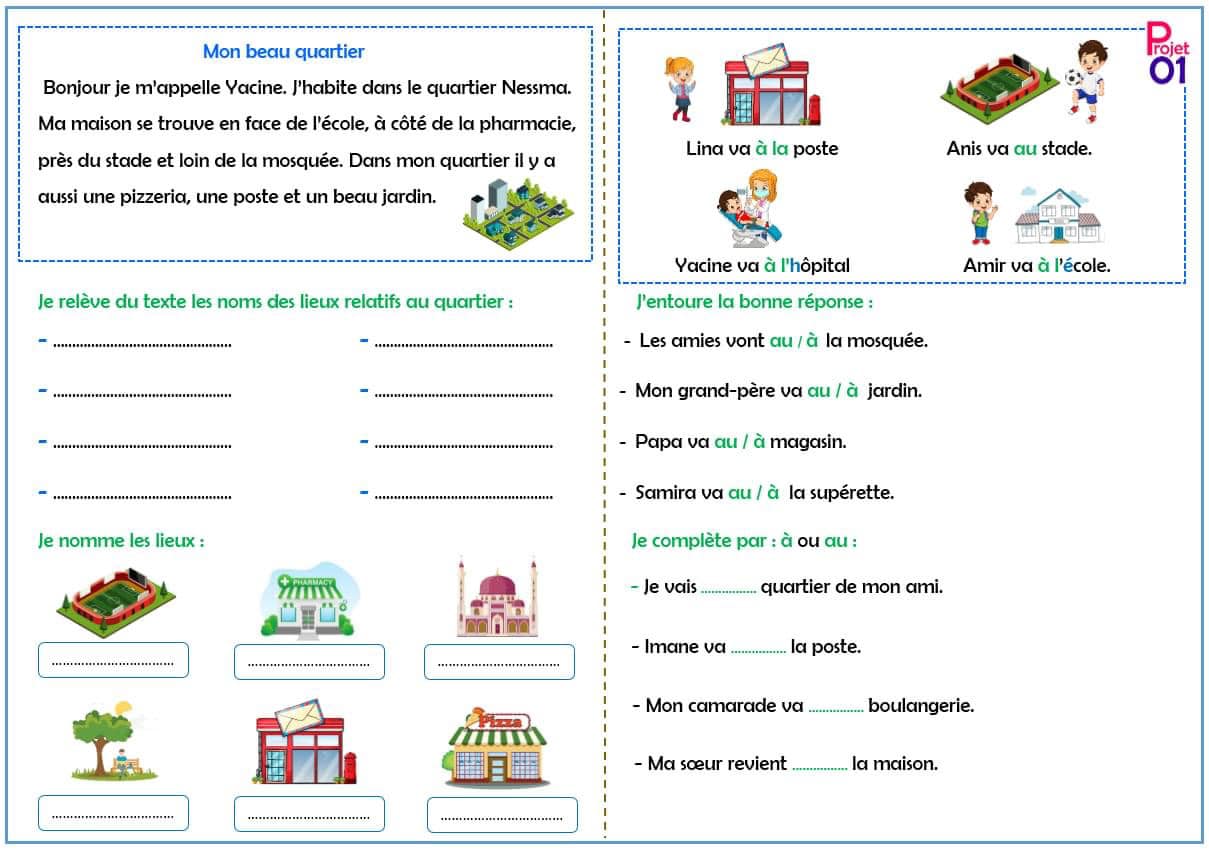 Activités des leçons de points de langue .projet1 séquence 1. 4AP 1