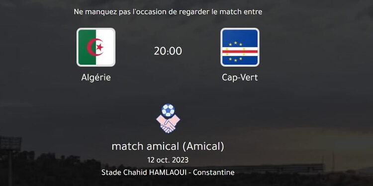 tadkirati.oco.dz les billets de match Algérie - Cap-Vert 1