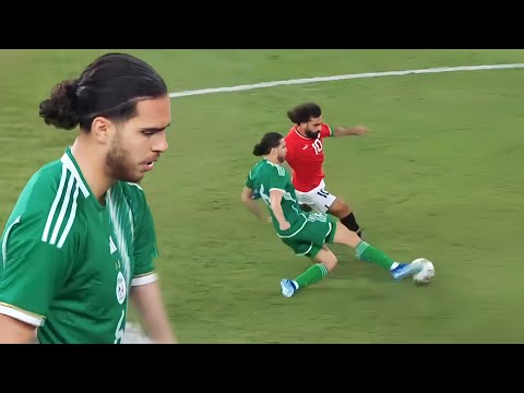 شاهد لمسات زروقي ضد مصر اليوم غرد وحيدا في وسط الميدان