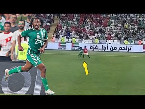 شاهد لمسات ياسر لعروسي في أول ظهور للاعب الجزائر الجديد ضد مصر 1