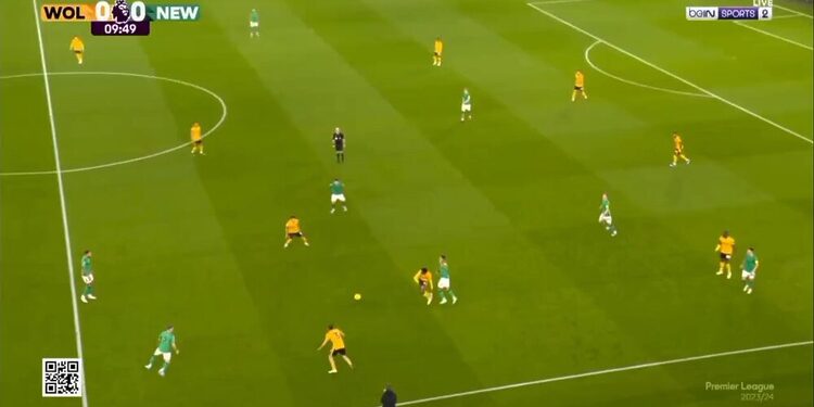 شاهد مرواغة ايت نوري الرائعة للاعب نيوكاسل اليوم 1