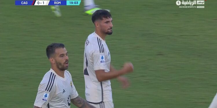 شاهد النجم الجزائري حسام عوار يضع روما في المقدمة بهدف مميز 1