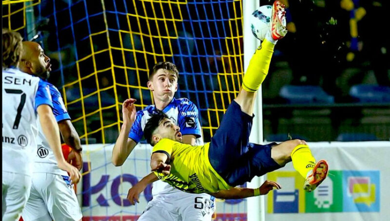 هدف محمد الأمين عمورة ضد كلوب بروج amoura but vs club Bruges