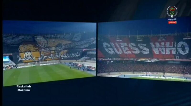 LES TIFOS EXCEPTIONNELS DU DERBY MCA – USMA ce 29/12/2023