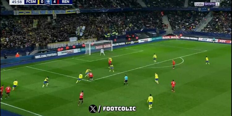 Le SUBLIME But d'𝗔𝗠𝗜𝗡𝗘 𝗚𝗢𝗨𝗜𝗥𝗜 face à Sochaux vidéo 1