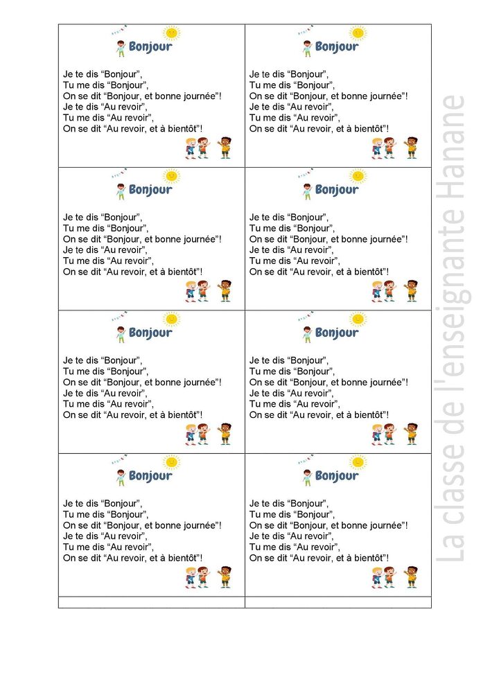 Comptines proposées pour 3AP.4AP et 5AP 5