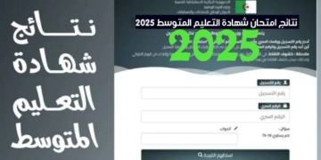 نتائج امتحان شهادة التعليم المتوسط 2025 https:// bem.onec.dz résultat 26