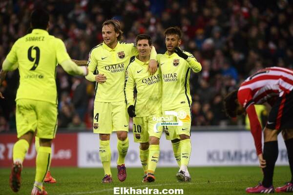 الدوري الإسباني :  برشلونة يستغل سقوط ريال مدريد ويفوز بخماسية على أتلتيك بلباو