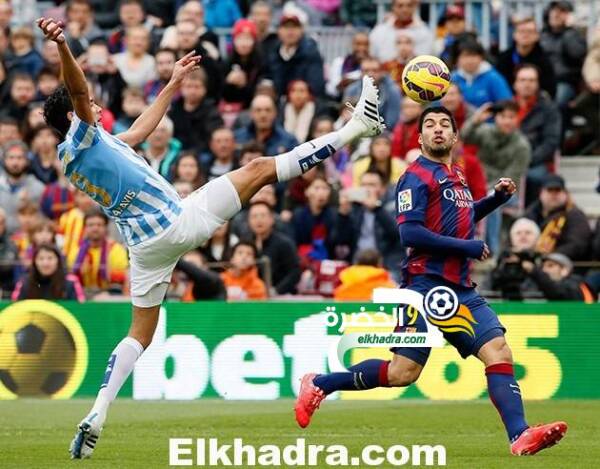 برشلونة يتلقى خسارة مفاجئة أمام ضيفه ملقا الرابعة هذا الموسم في الدوري الإسباني