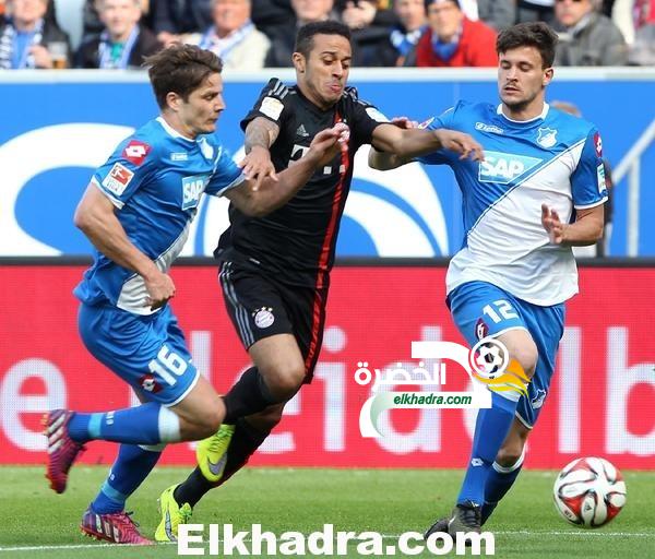 بايرن ميونيخ ينجح في التغلب على هوفينهايم ويقترب من التتويج بالدوري الالماني