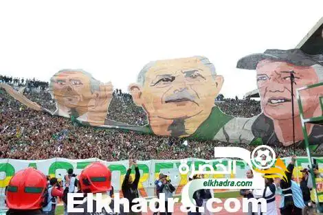 بالصور.. سعدان و خاليلوزيتش في “تيفوات” عالمية لجمهور الرجاء البيضاوي