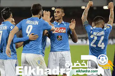 غولام اساسي مع نابولي و يفوز بثلاثية بيضاء على ميلان