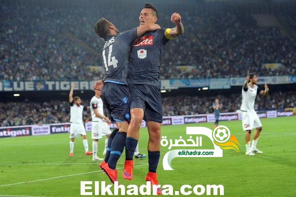 غولام أساسي و يقود نابولي للفوز على تشيزينا بثلاثة أهداف مقابل هدفين