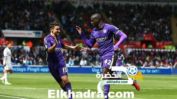 مانشستر سيتي يضمن التأهل مباشرة إلى دوري أبطال أوروبا بعد فوزه على سوانزي