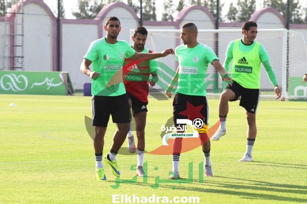 بالصور.. المنتخب الوطني يجري حصة تدريبية في بداية التربص الثاني استعدادا للسيشيل 10