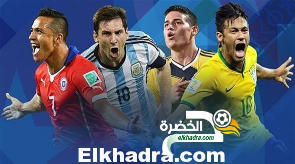 نتائج قرعة قارة أمريكا الجنوبية المؤهلة لبطولةكأس العالم 2018