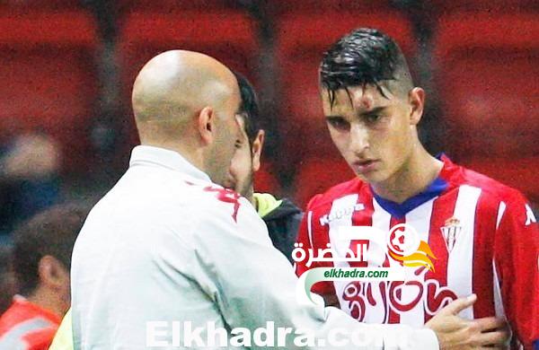 آيت عثمان لاعب خيخون الصاعد الجديد إلى الليغا يبدى استعداده لتقمص الوان الجزائر 13