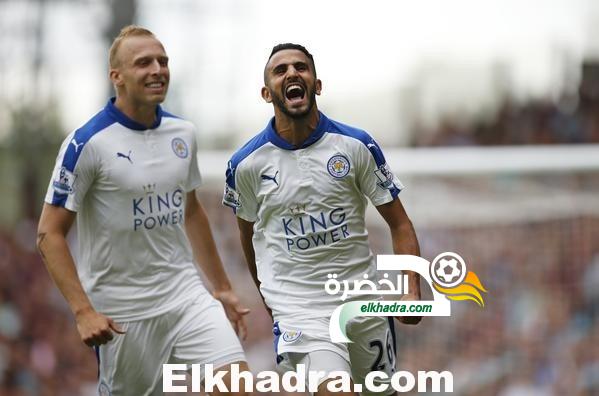 محرز هداف على ويستهام 2-1 و يقود ليستر سيتي للمركز الأول في ترتيب البريمريليج 1