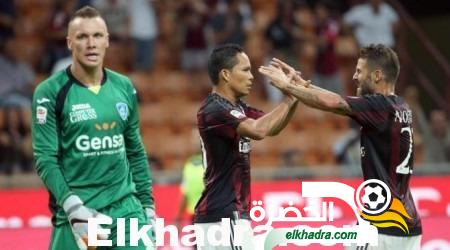 ميلان يفوز على ايمبولي بهدفي باكا و أدريانو ضمن الجولة الثانية من الدوري الايطالي