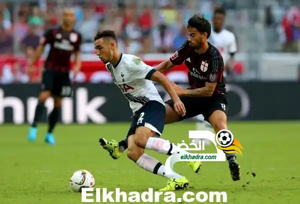 بن طالب وتوتنهام يلحقون بميلان الايطالي الهزيمة الثانية بكأس أودي