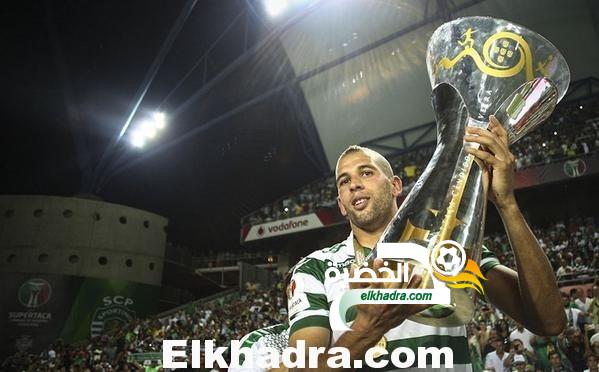 صور نجم الجزائر اسلام سليماني يحتفل بلقب السوبر البرتغالي بفوز سبورتنغ لشبونة على بنفيكا 3