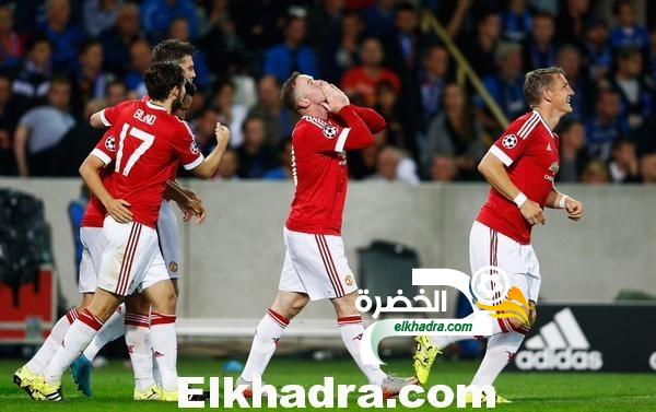 روني يسجل هاتريك ويقود مانشستر يونايتد لدوري أبطال أوروبا