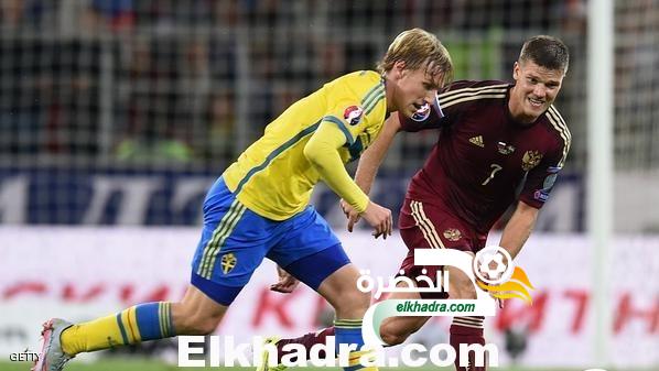 روسيا تهزم السويد و تنعش آمالها في التأهل لبطولة أوروبا 2016