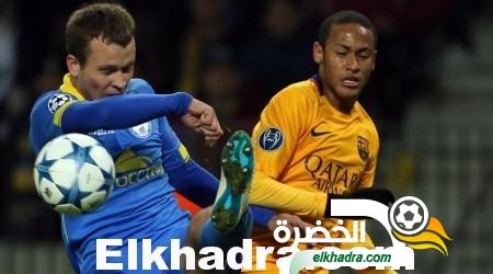 برشلونه يفوز على باتي بثلاثية في دوري ابطال اوروبا 1