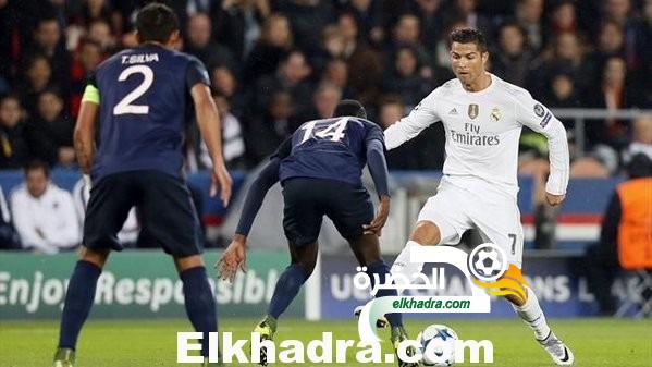 قمة ريال مدريد وباريس سان جيرمان تنتهي بالتعادل السلبي