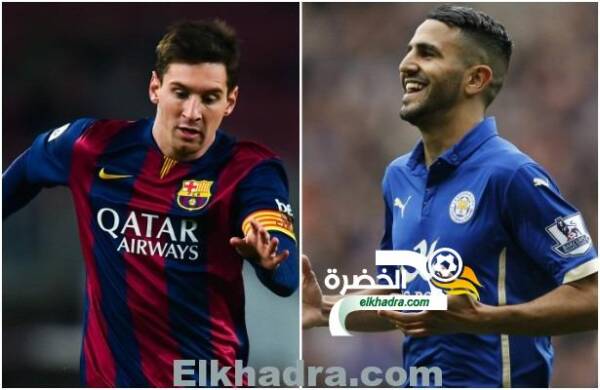 رياض محرز رفقة ميسي , نيمار ورونالدو ضمن افضل 10 لاعبين اداء في 2015