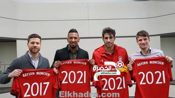 مولر وبواتنج ومارتينيز والونسو مع بايرن ميونيخ حتى عام 2021