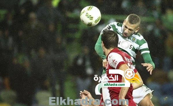 هدف سليماني ضد سبورتيغ براغا islam slimani 1