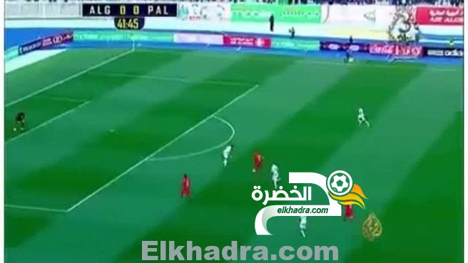 تقرير الجزيرة مباراة الجزائر وفلسطين 1