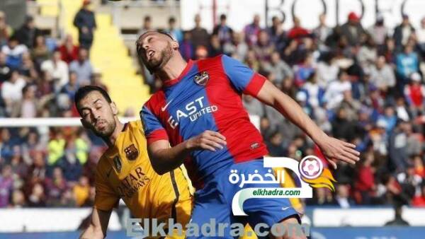غيلاس بديل و مجاني احتياطي مع ليفانتي المنهزم امام برشلونة