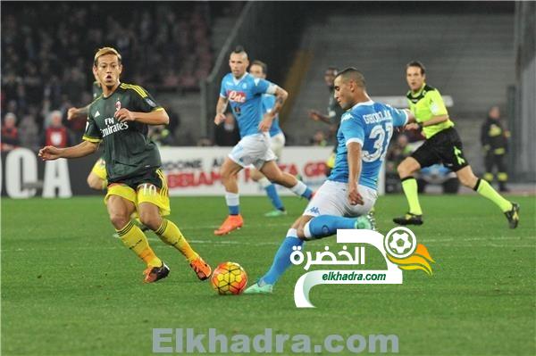 غلام اساسي مع نابولي المتعادل مع ميلان و يفشل في استعادة صدارة الكالتشيو