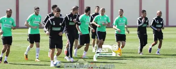 صور الحصة التدريبية للمنتخب الوطني قبل لقاء العودة في اثيوبيا